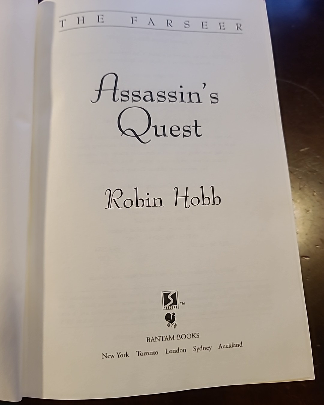 Assassin’s Quest by Robin Hobb Hardcover First 1st The Farseer Trilogy Book 3