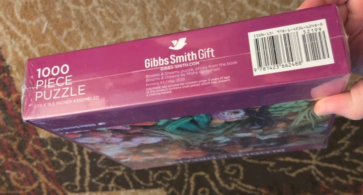 NEW SEALED. Blooms & Dreams Puzzle by Gibbs Smith Gift Floral 1000 Piece