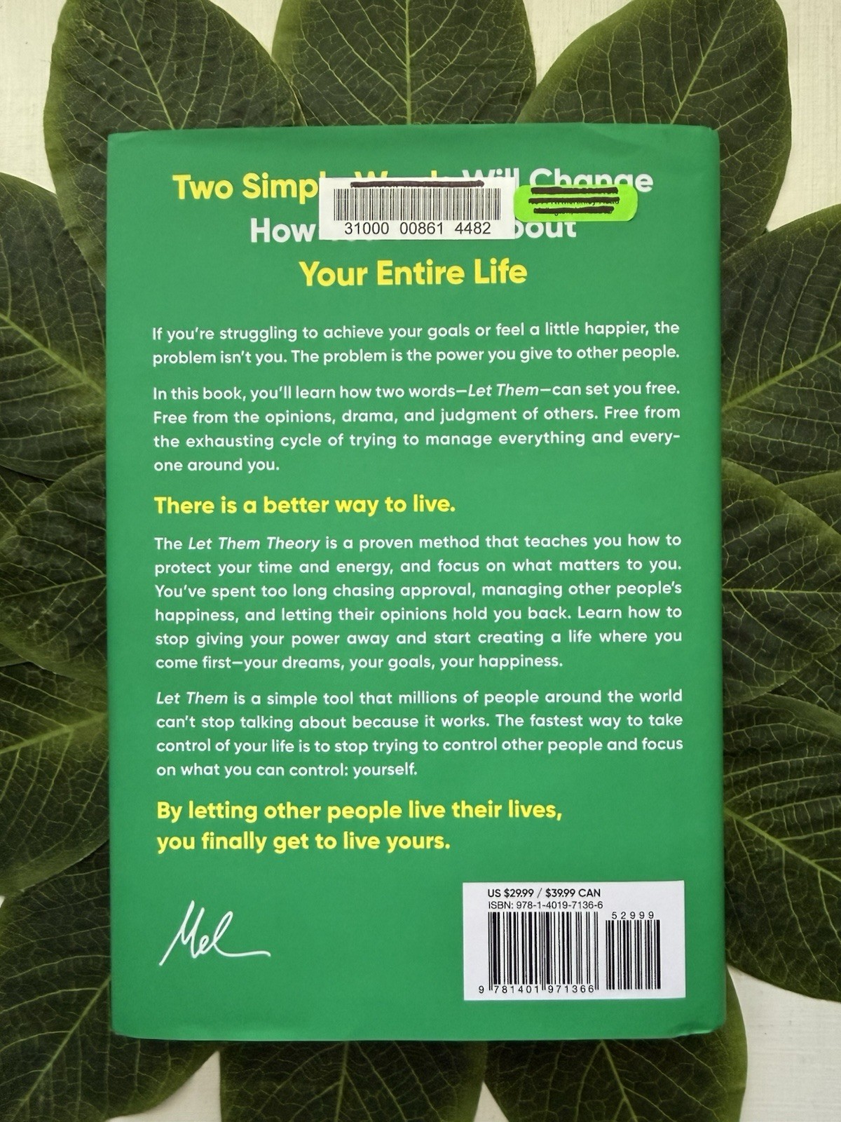 The Let Them Theory. Hard Cover. Used Very Good. Ships Free.