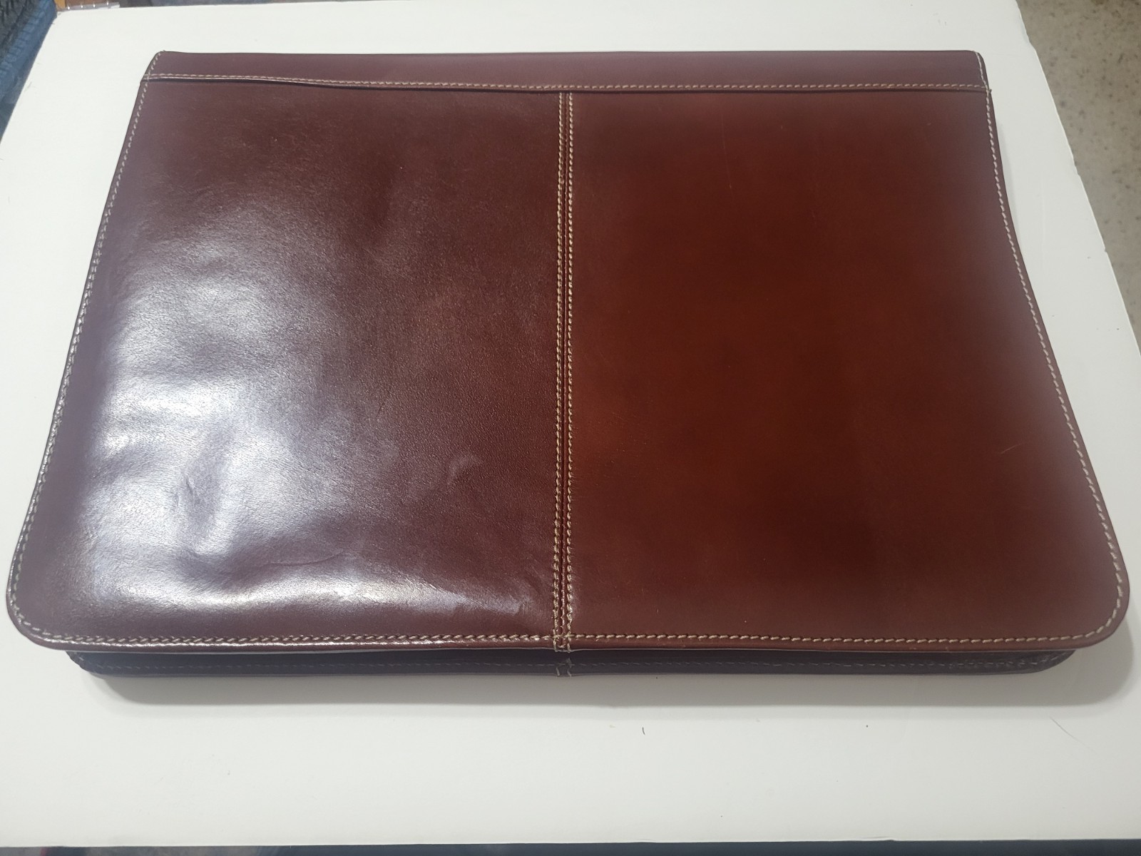Portfolio Folder CASTELLO LA, ART DELLE PELLE LEATHER Conac Folder 14×10.5×2 Zip