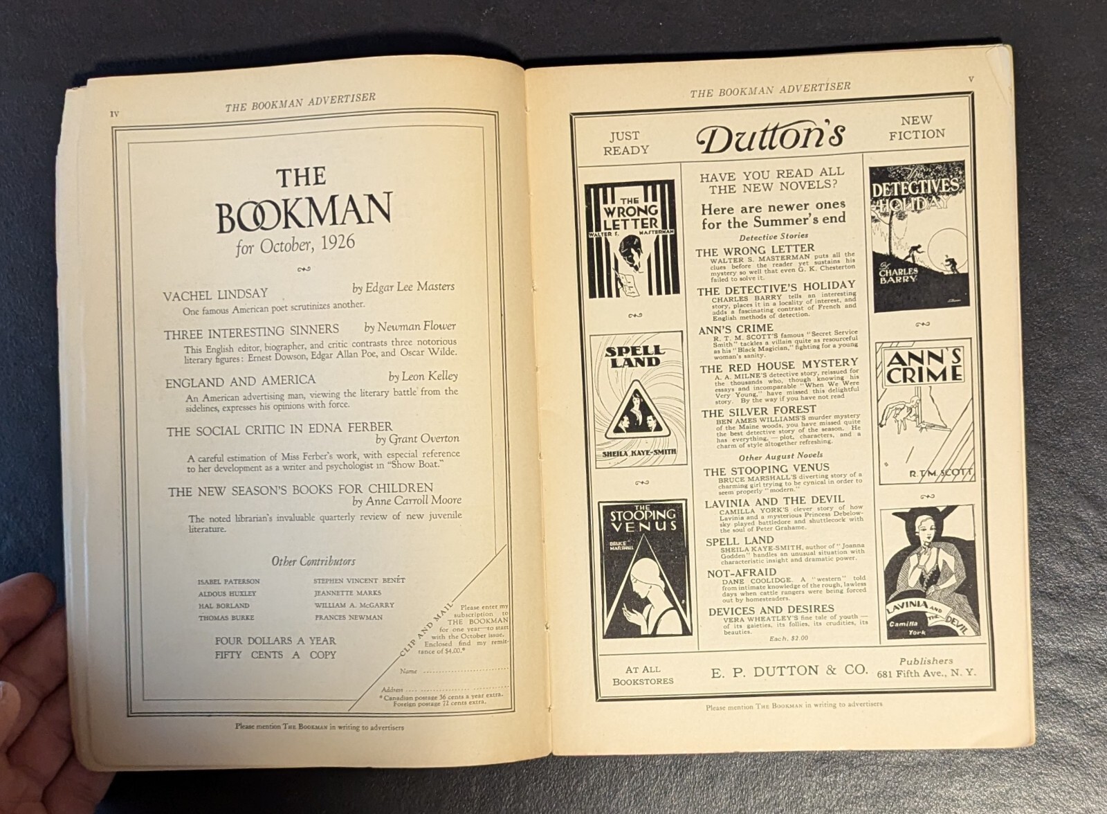 The Bookman Literacy Magazine Lot of 8 – 1921, 1923, 1926, 1928, 1930