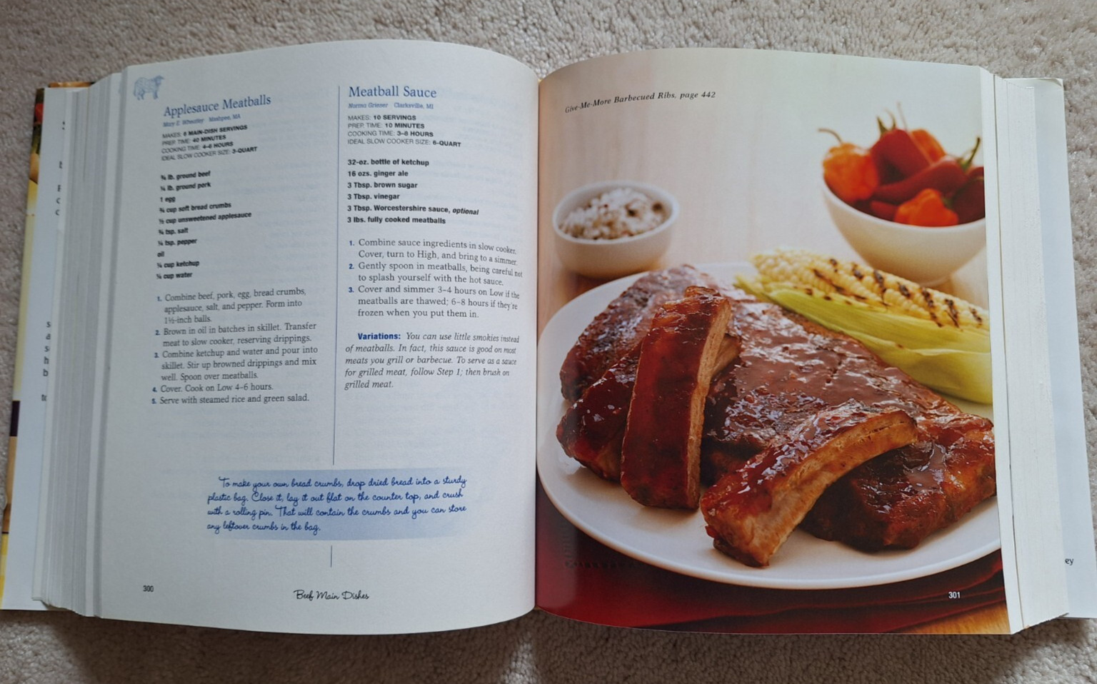 Fix-It and Forget-It Big Cookbook – 1400 slow cooker recipes, 704 pages w/illus.