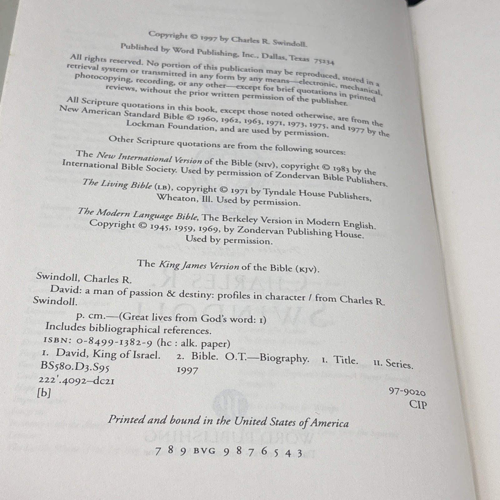 Charles R. Swindoll Great Lives from God’s Word Hardcover Volumes 1 – 4