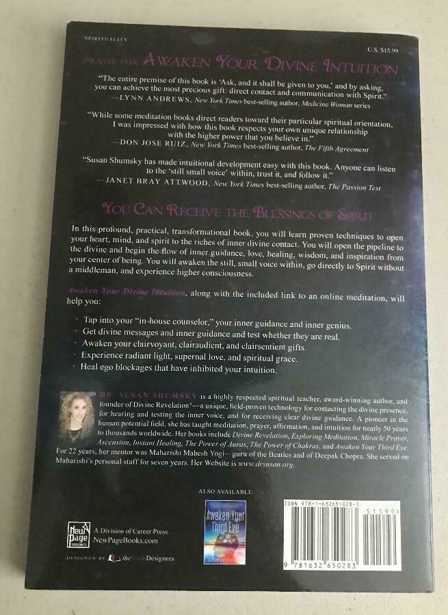 AWAKEN YOUR DIVINE INTUITION ~ SUSAN SHUMSKY ~ 2016 ~ CONNECTING WITH SPIRIT!