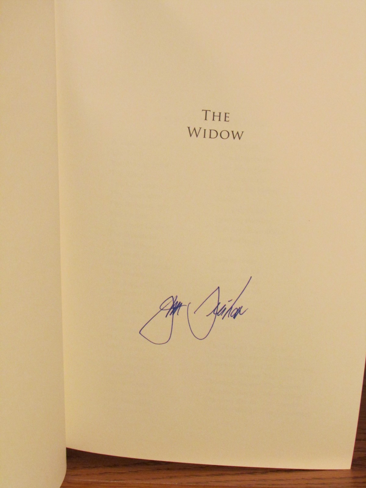 John Grisham, The Widow, *Signed* 1st/1st F/F The Firm, Sooley, Camino Island