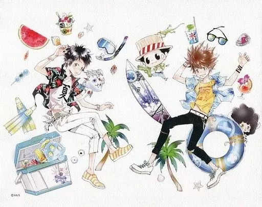 Amano Akira Original Art Board elDLIVE Katekyo Hitman REBORN! 10.7×8.7in