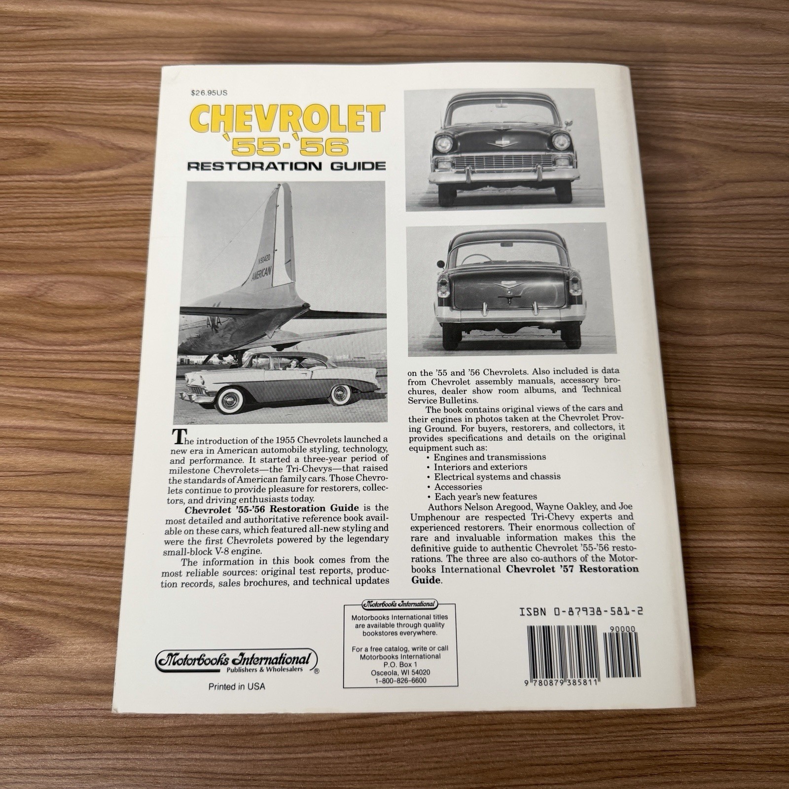 Chevrolet 1955-1956 Restoration Guide Over 1000 Photos & Charts GM 480 pages VG