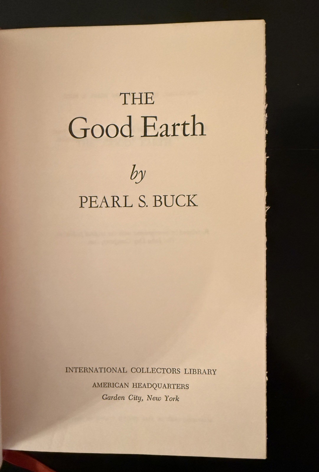 The Good Earth Hardcover Book Pearl S Buck 1949 Book International Collectors Ed
