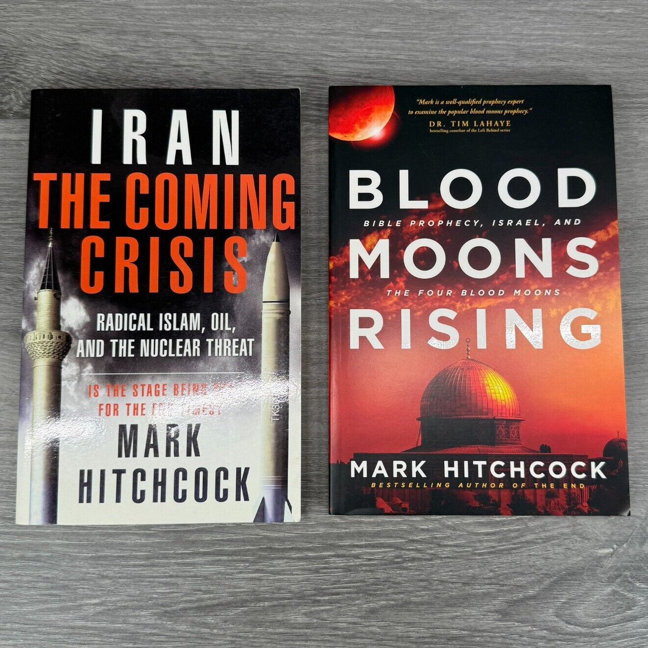 Blood Moons Rising 2014 & Iran The Coming Crisis 2006 Mark Hitchcock Book Lot
