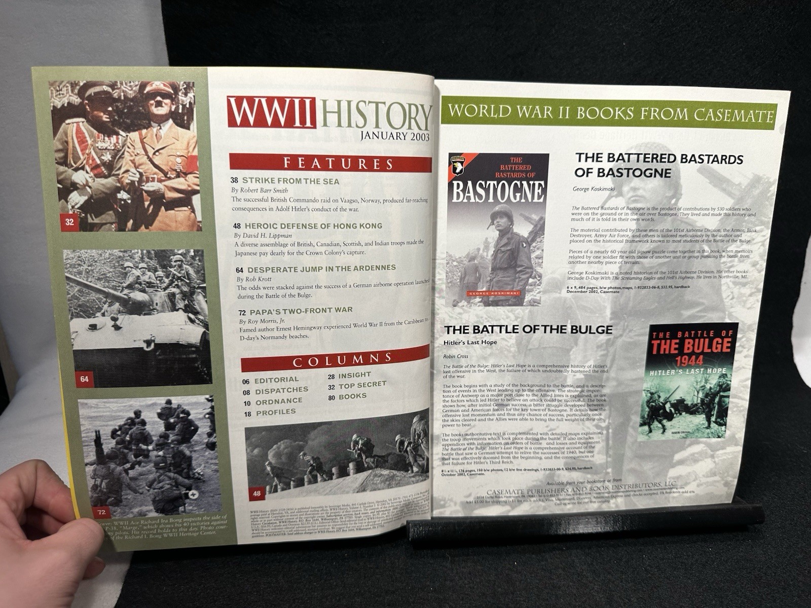 WWII History Magazine – January 2003: German Paratroopers, The Bulge, & More