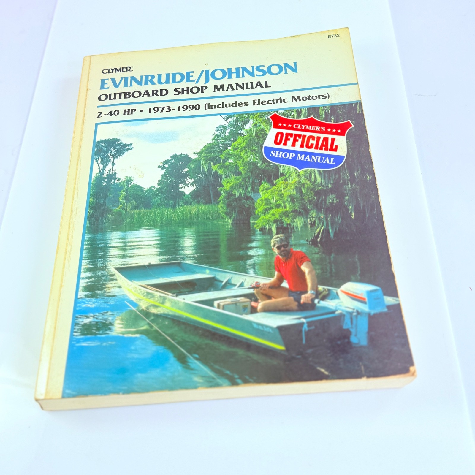 Clymer Evinrude Johnson Outboard Shop Manual 2-40 HP 1973-1990 Includes Electric