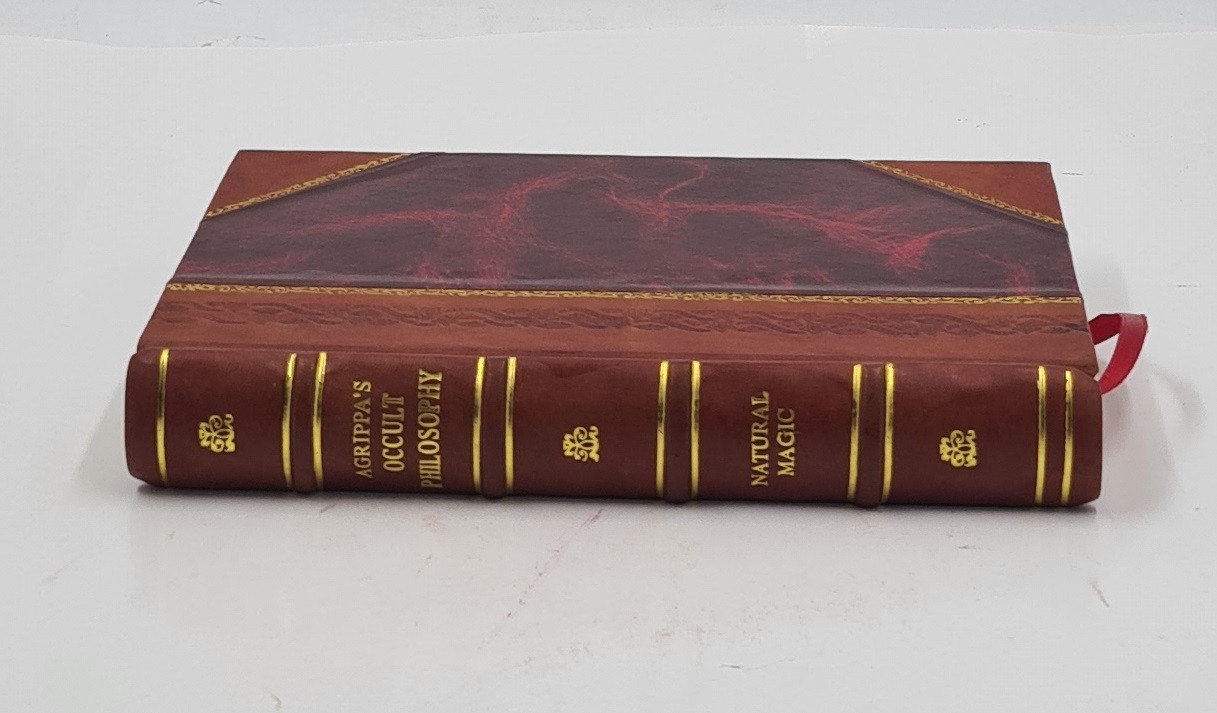 Three books of occult philosophy or magic 1898 [LEATHER BOUND]