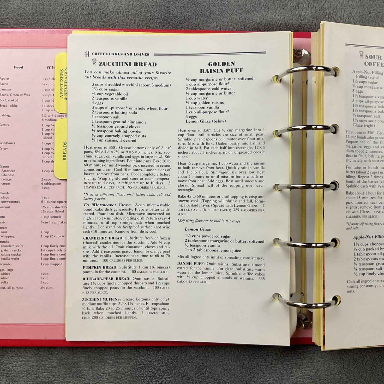 Betty Crocker 40th Anniversary 5 Ring Binder Hardcover Cookbook 432 Pages 1991