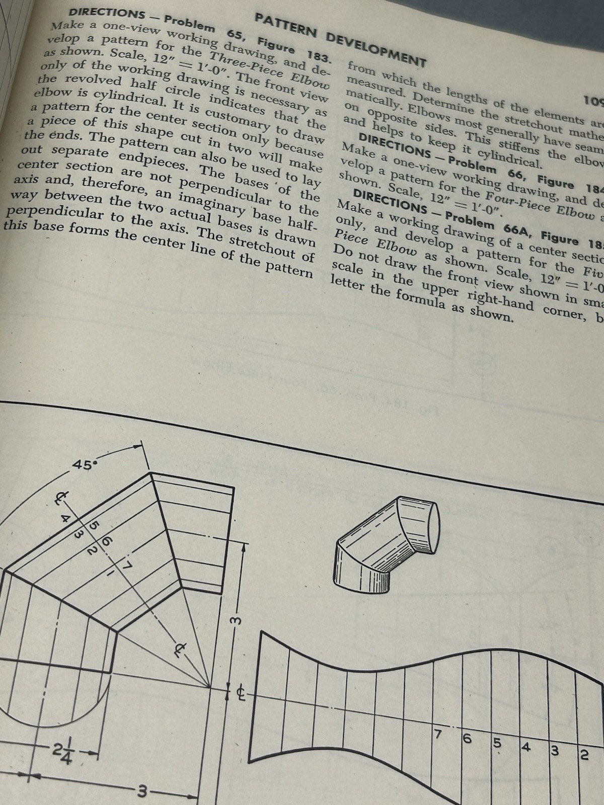 Mechanical Drawing Text Book by Edward Berg Sixth Printing 1950