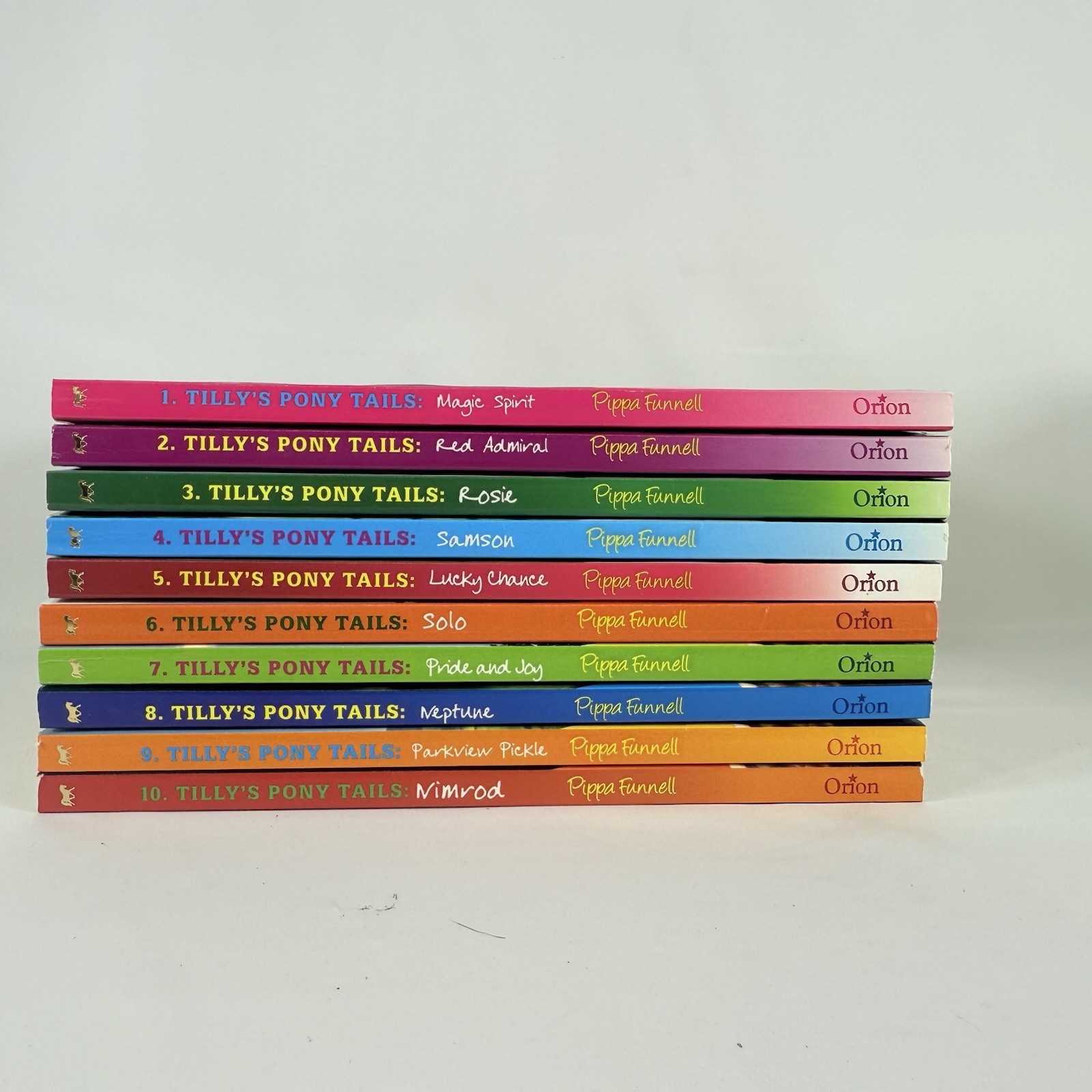 Pippa Funnell Ten Perfect Pony Tales Book Boxed Set Horses Equestrian Lot of 10