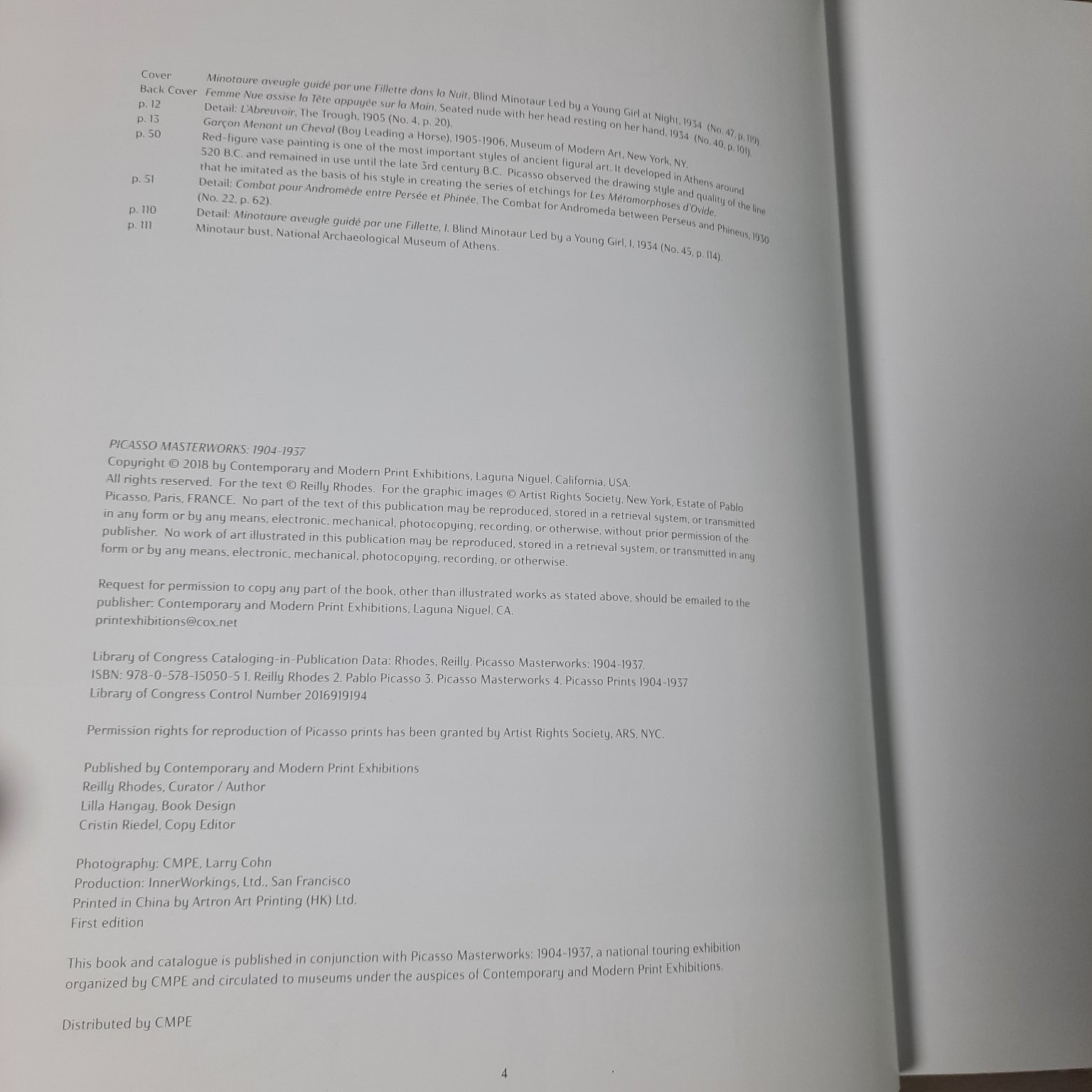 Picasso Masterworks 1904-1937 Reilly Rhodes 2018 First Edition Signed Art Book
