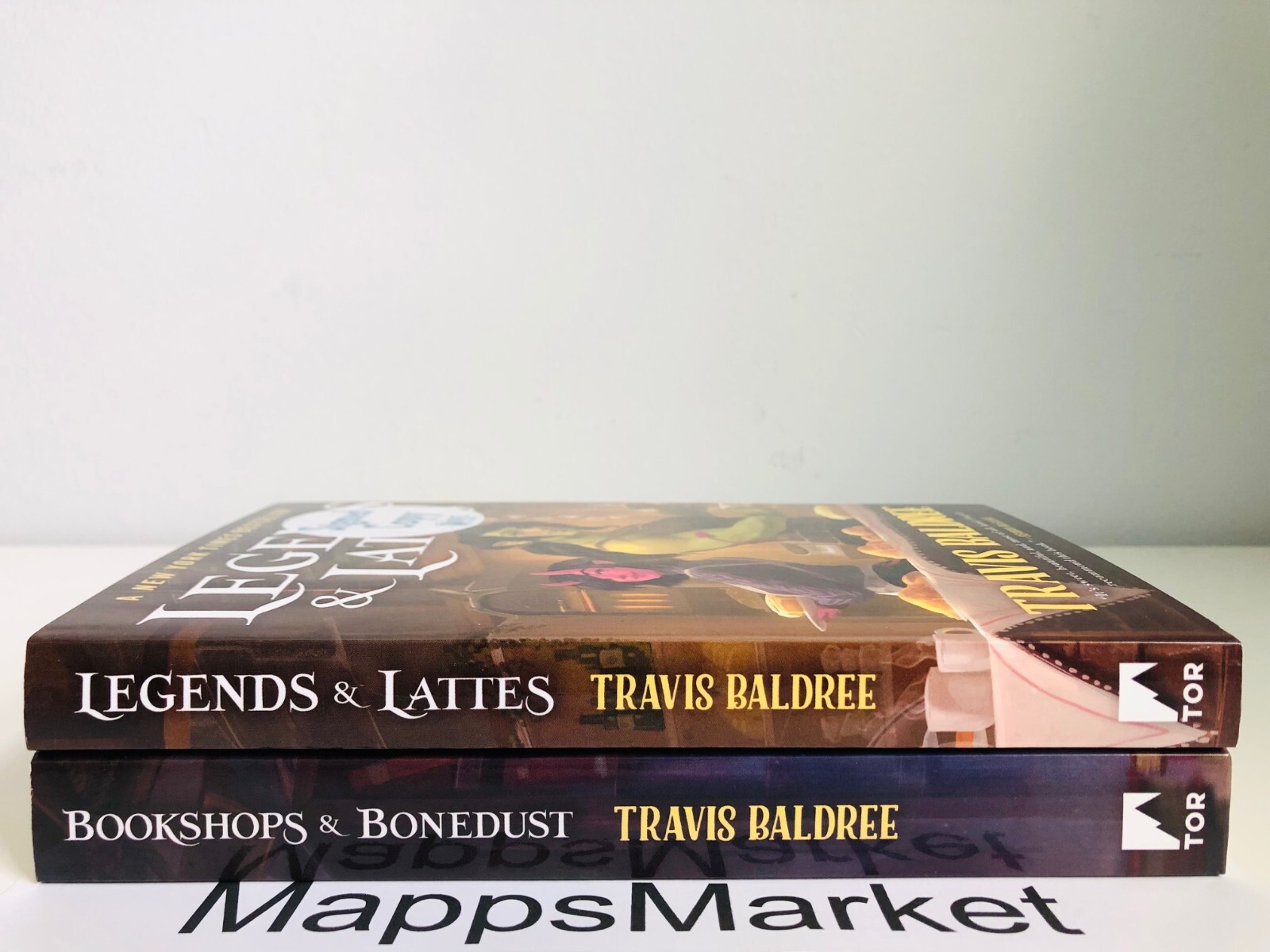 SIGNED Legends & Lattes and Bookshops & Bonedust by Travis Baldree Trade PB NEW