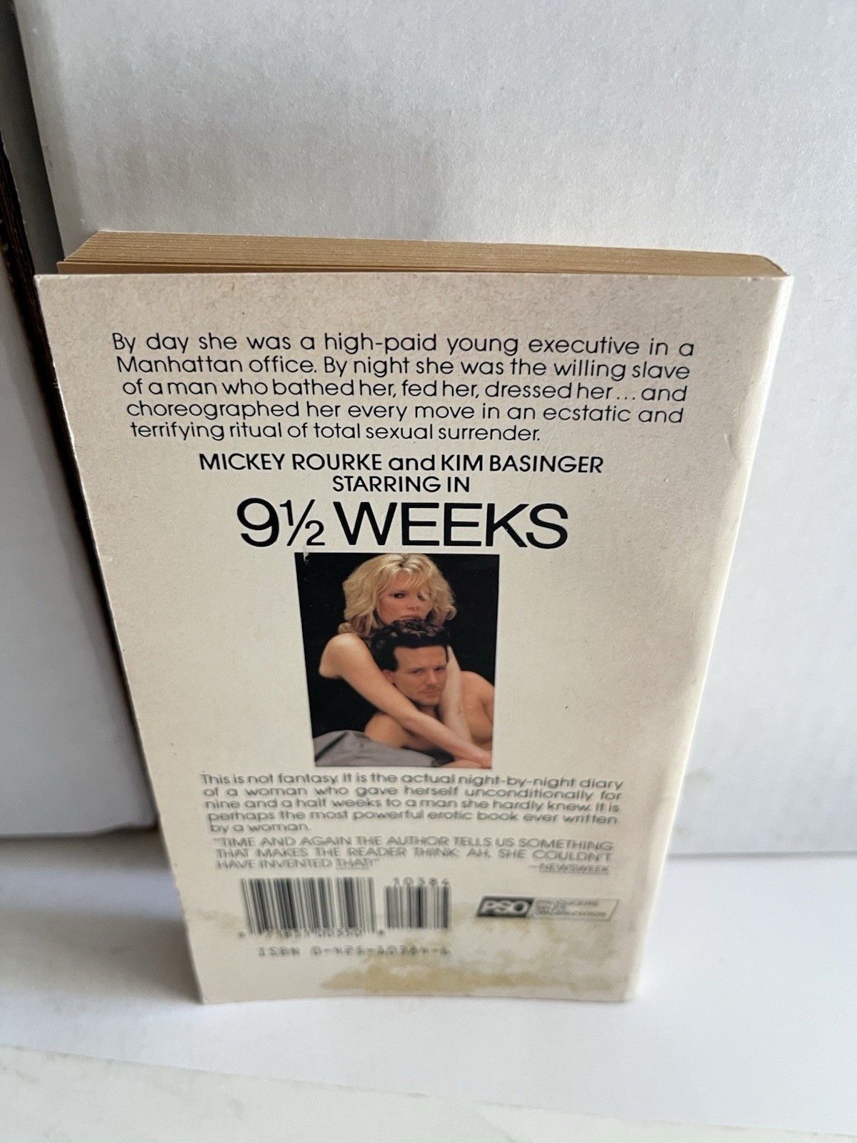 9 1/2 WEEKS by Elizabeth McNeill Berkley PB 1987 10th VERY GOOD Movie Tie In