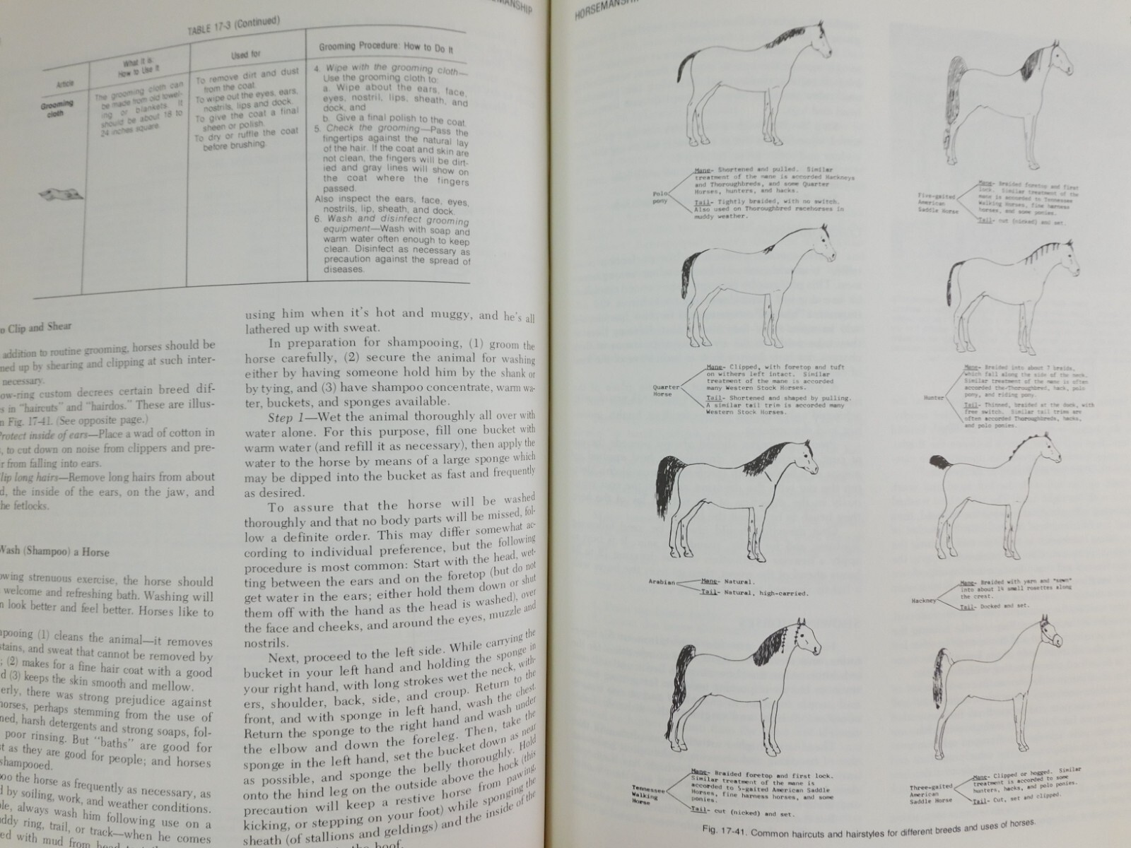 Horsemanship and Riding Horses Equestrian Riding 1977 Illus HC by M E Ensminger