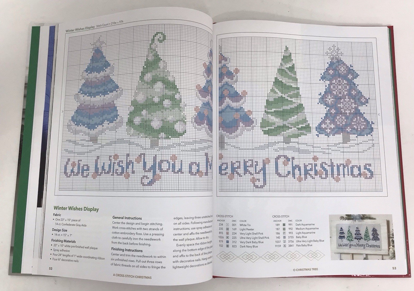 Craftways A Cross-Stitch Christmas HANDCRAFTED HOLIDAYS Patterns Plans