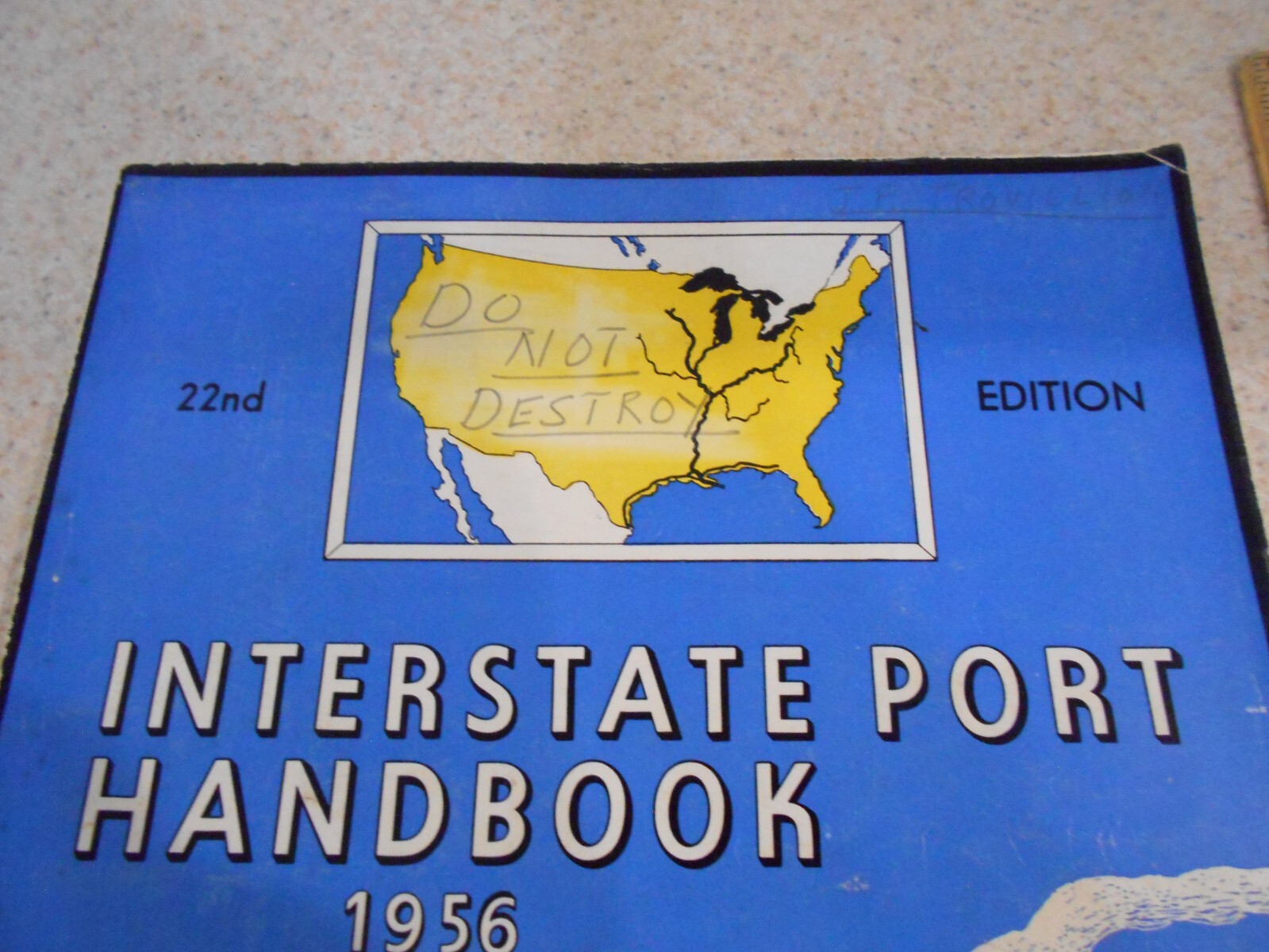 Interstate Port Handbook 1956 22nd edition Inland Marine Industry 116 Pages