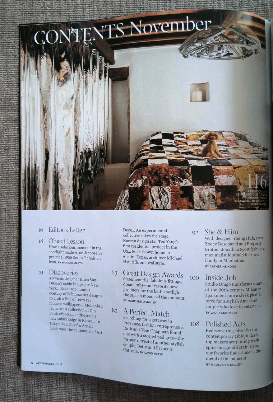 Architectural Digest Magazine November 2025 Vibe Shift Issue NEW AD New York Nov