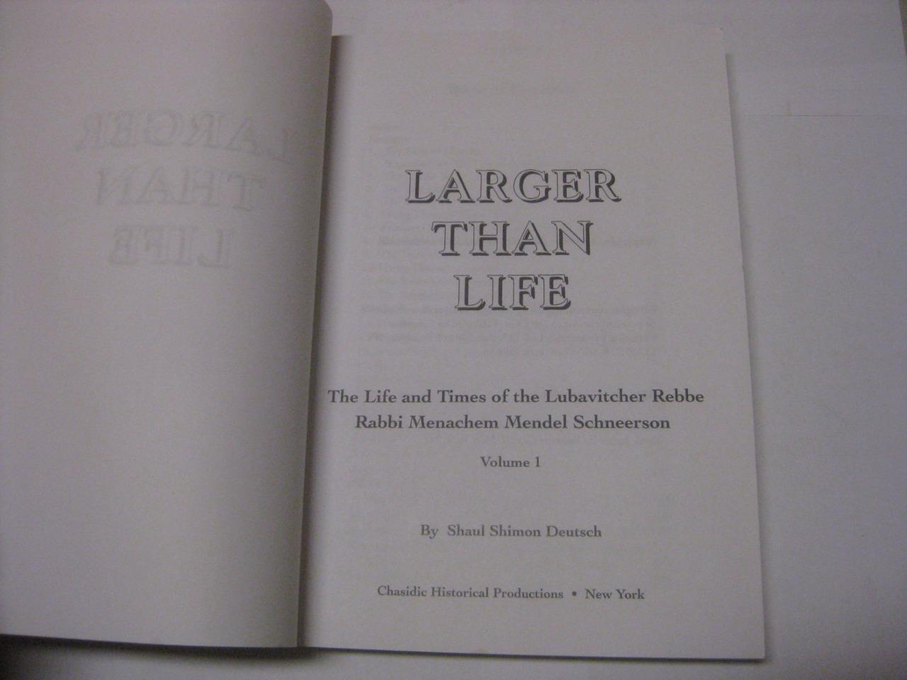 Larger than life I The life and times of Lubavitcher Rebbe CONTROVERSIAL Deutsch