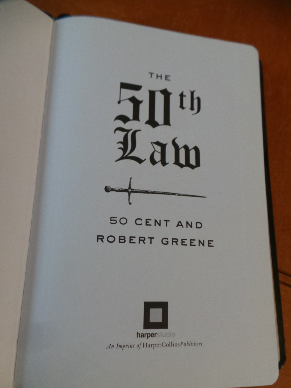 The 50th Law by 50 Cent Robert Greene HC Faux Leather Bound 2009 HarperCollins F
