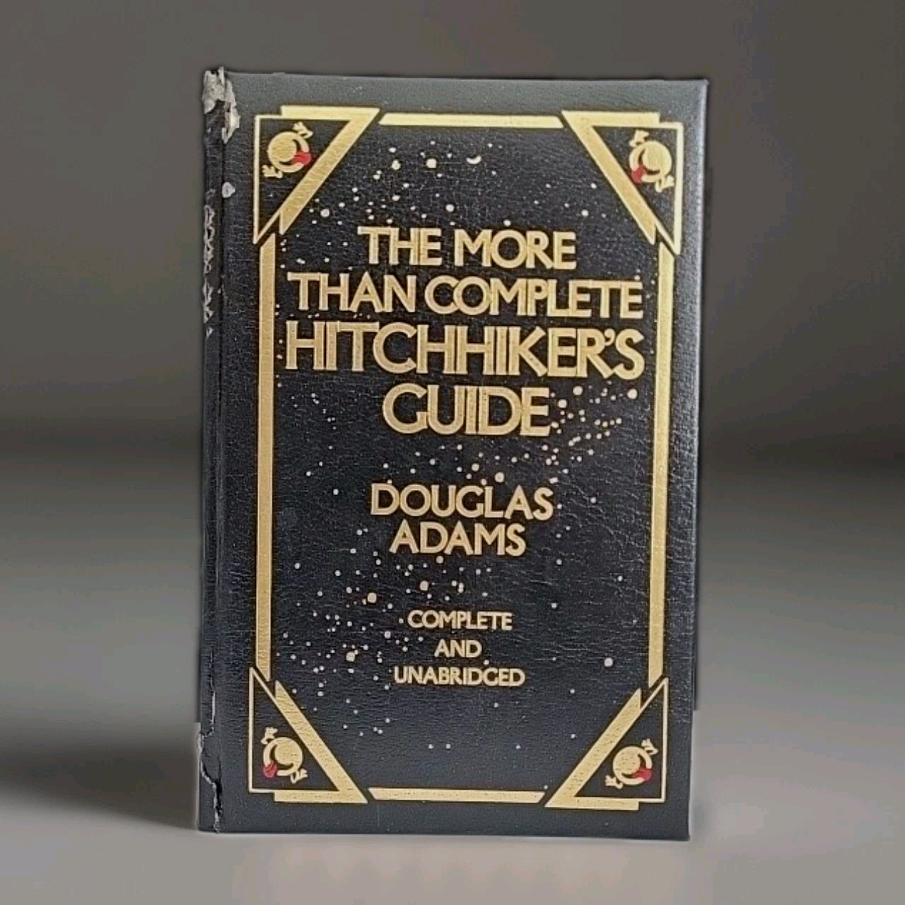 The More Than Complete Hitchhiker’s Guide Douglas Adams 1987 Leather bonding