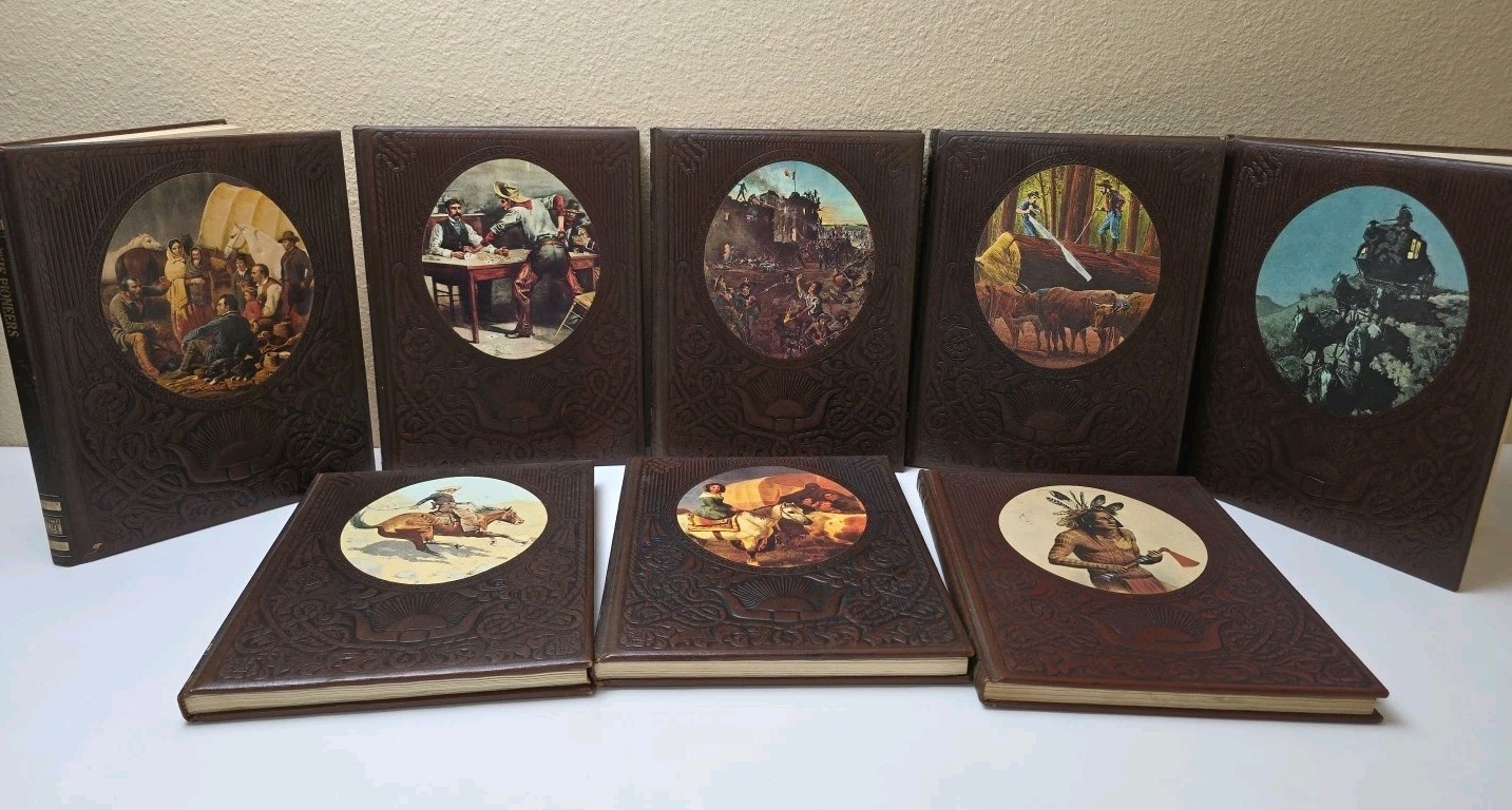 THE OLD WEST Time Life Book Series Lot of 8 Books Set Vintage Leatherette