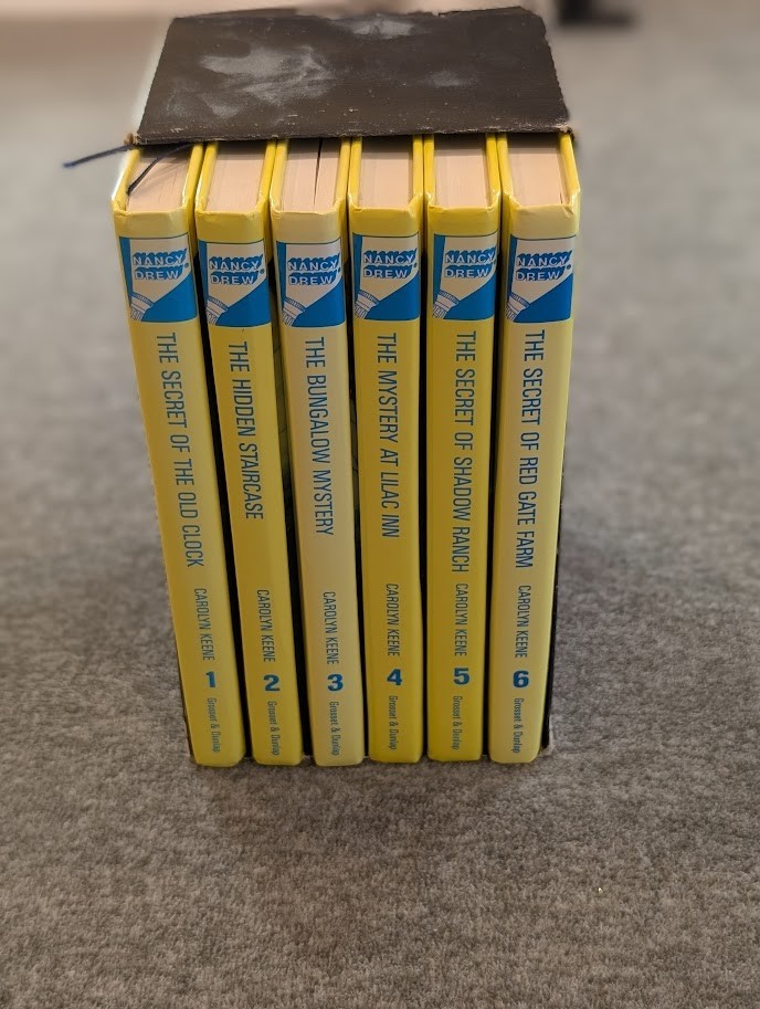 Nancy Drew Starter Set Books 1-6 Hardcover Box Set Carolyn Keene Grosset Dunlap
