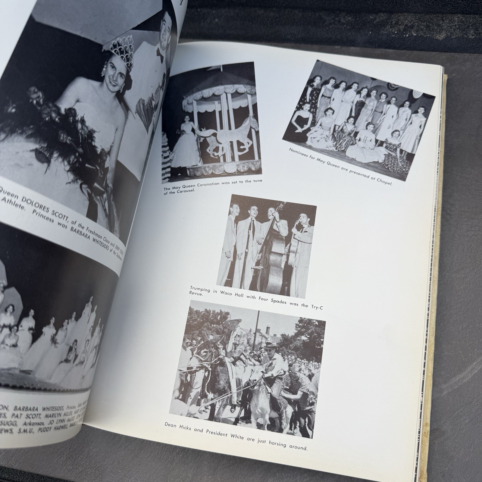 Baylor University 1954 Yearbook Round Up Annual Hardback Book Waco Texas Bears