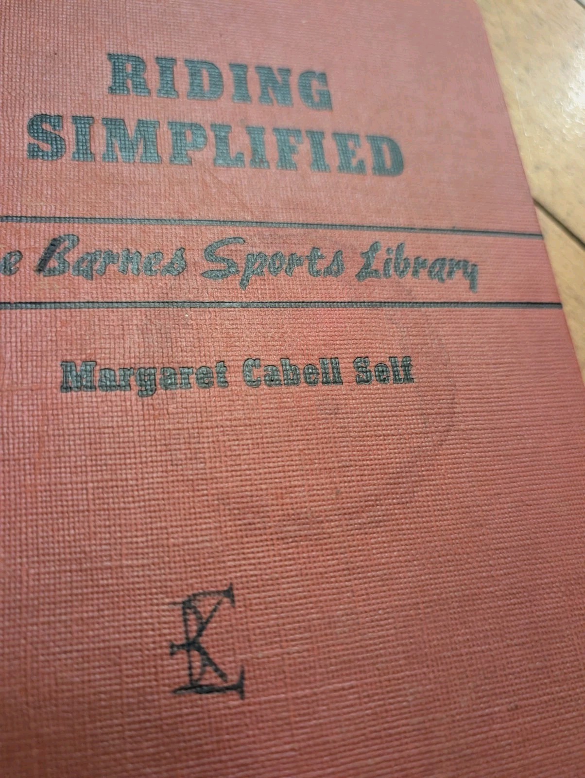 Riding Simplified Margaret Cabell Self 1948 Vintage Horse Equestrian Book Barnes