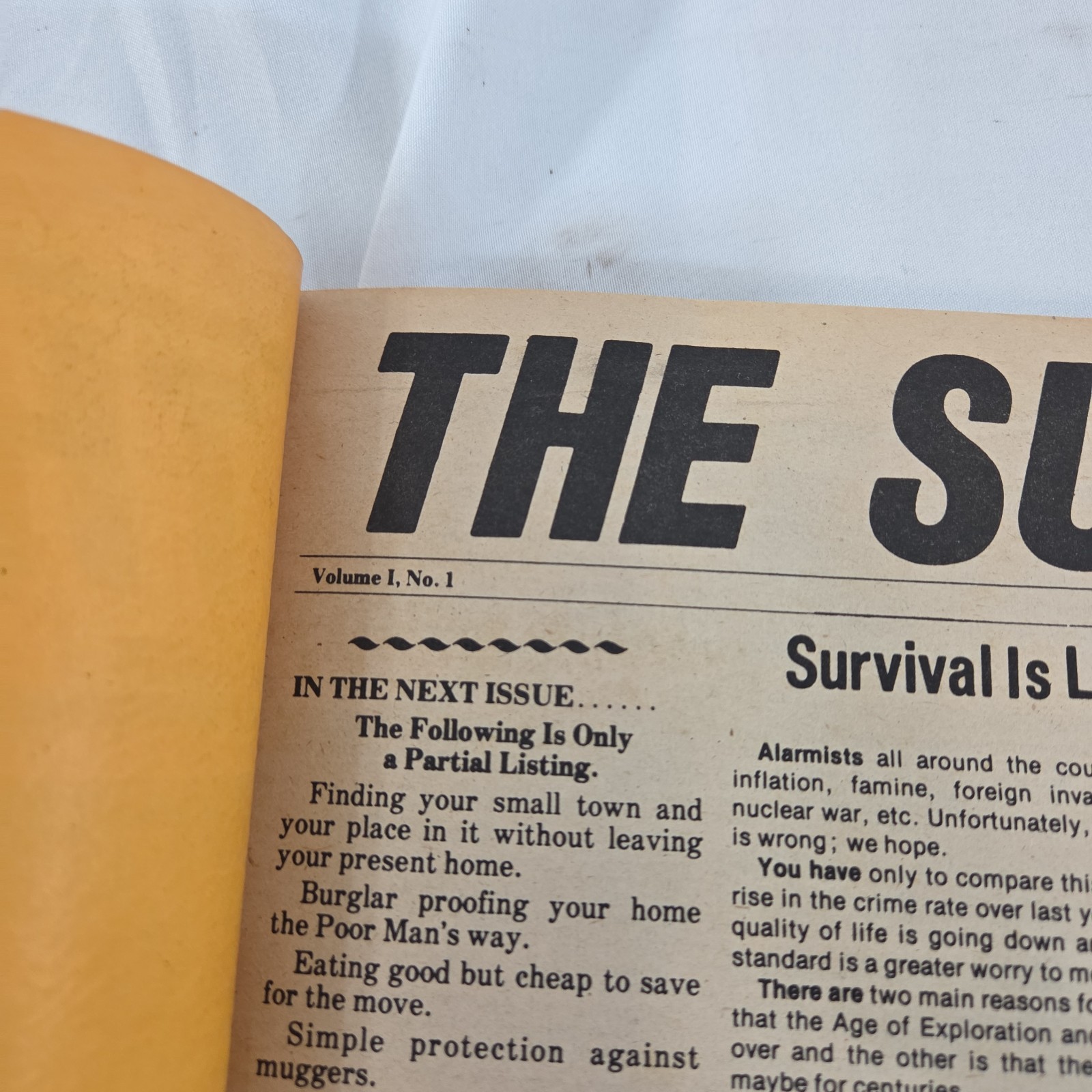 Vintage Kurt Saxon The Survivor Publication Volume 1 & Catalog Issue Large 1976