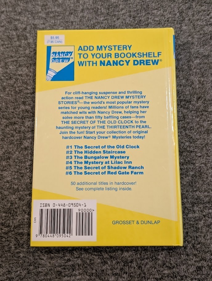 Nancy Drew Starter Set Books 1-6 Hardcover Box Set Carolyn Keene Grosset Dunlap