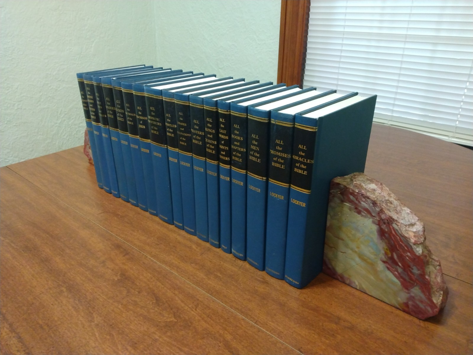 Herbert Lockyer All Series 17 Vol Set Zondervan Blue Cloth Bible Study Reference