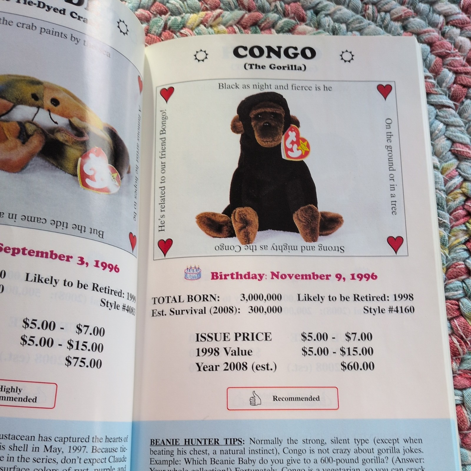The Beanie Baby Handbook: 1998 Edition – Paperback By Les Fox – GOOD