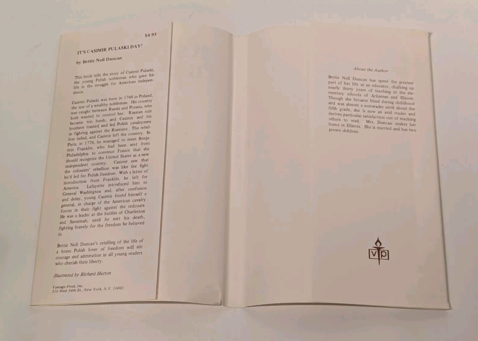 It’s Casimir Pulaski Day – Bettie Noll Duncan SIGNED 1979 Hardcover 1st Edition