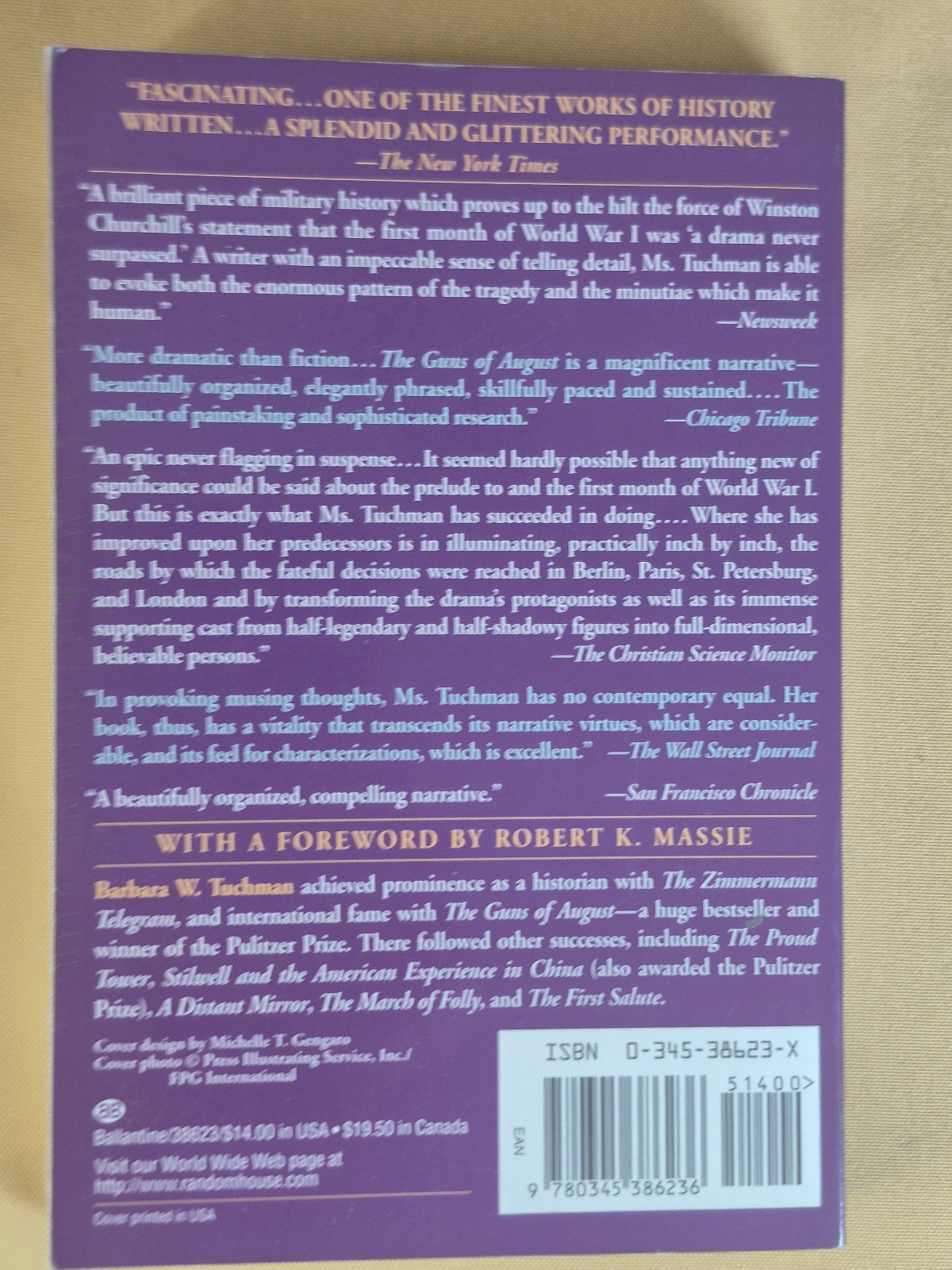 7 Books – NO CREASES – Barbara Tuchman – History – Ballantine Trade Paperbacks