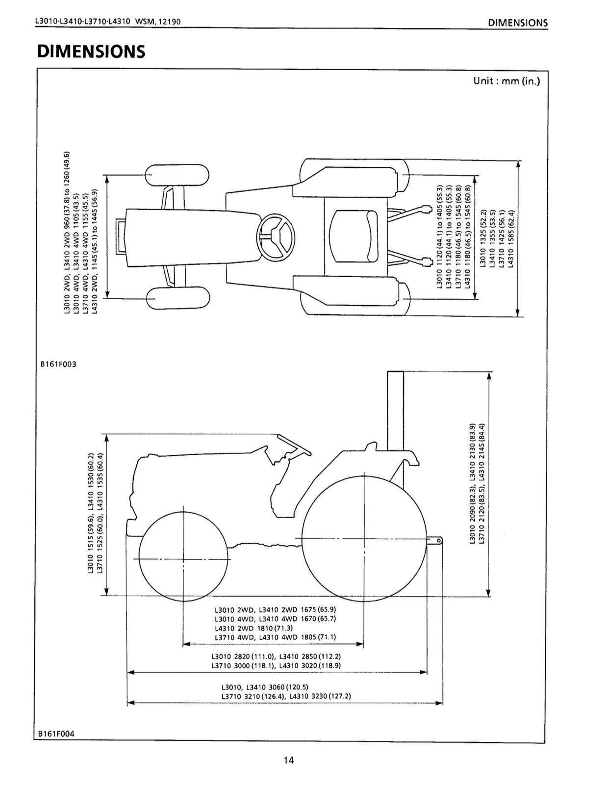 KUBOTA L3010 L3410 L3710 L4310 L4610 WORKSHOP MANUAL +SUPPLEMENT: 684 PGS, 2 VOL