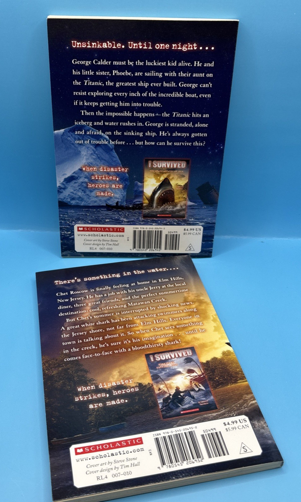 2010s Lot of 15 „I Survived“ Scholastic Chapter Paperback Books- New, Never Read