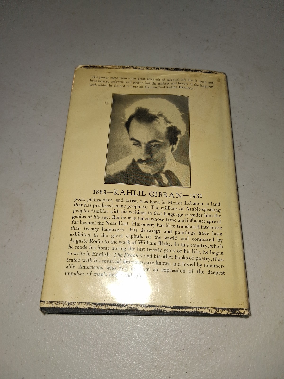 The Madman His Parables and Poems by Kahlil Gibran (1947 Hardcover) 10th Print