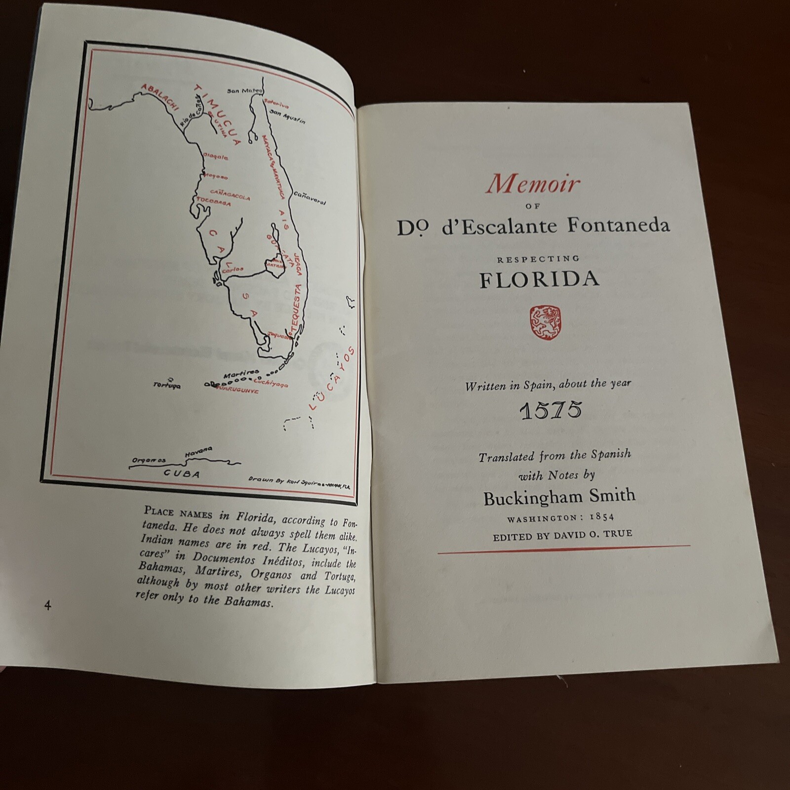 Memoir Do d’ Escalente Fontana Respecting Florida 1575
