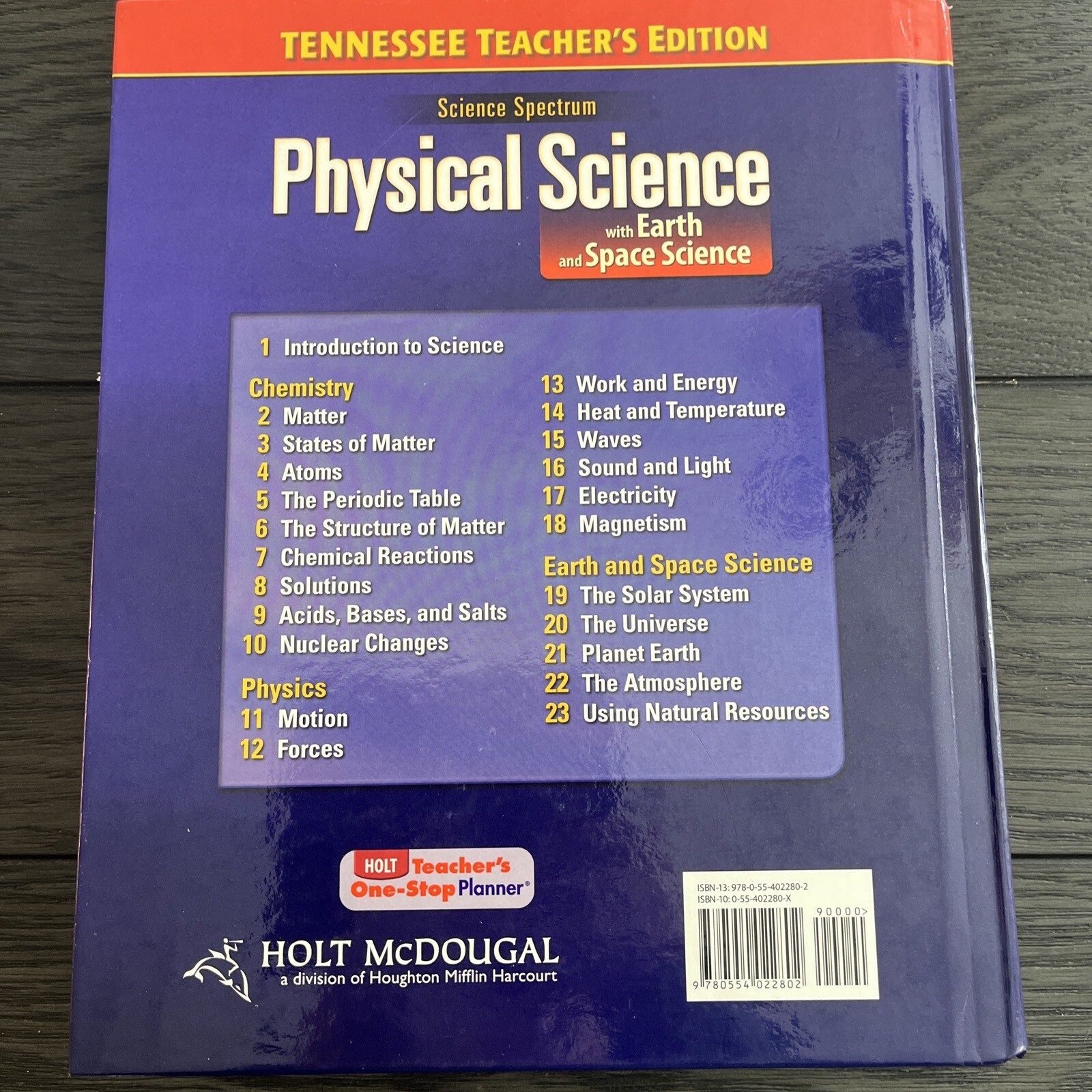 PHYSICAL SCIENCE WITH EARTH AND SPACE, Holt Mcdougal TN Teacher Ed Homeschool