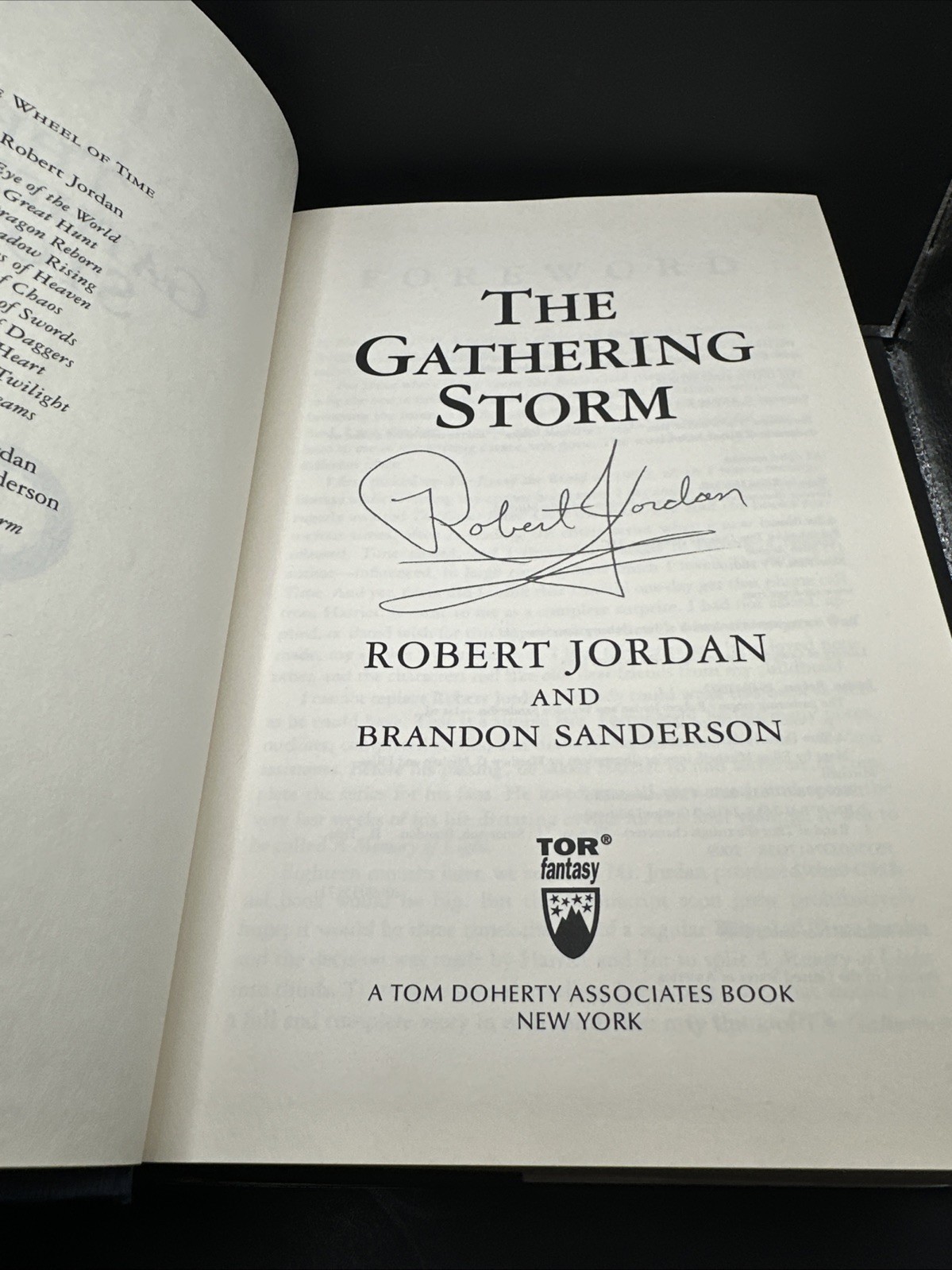 SIGNED! Wheel of Time Ser. The Gathering Storm : Book Twelve (2009) HC w/DJ
