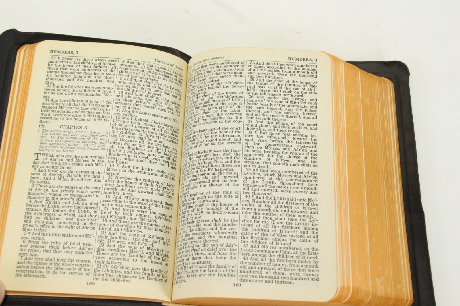 Vintage Holy Bible Self-Pronouncing KJV National Bible Press 119 Leather