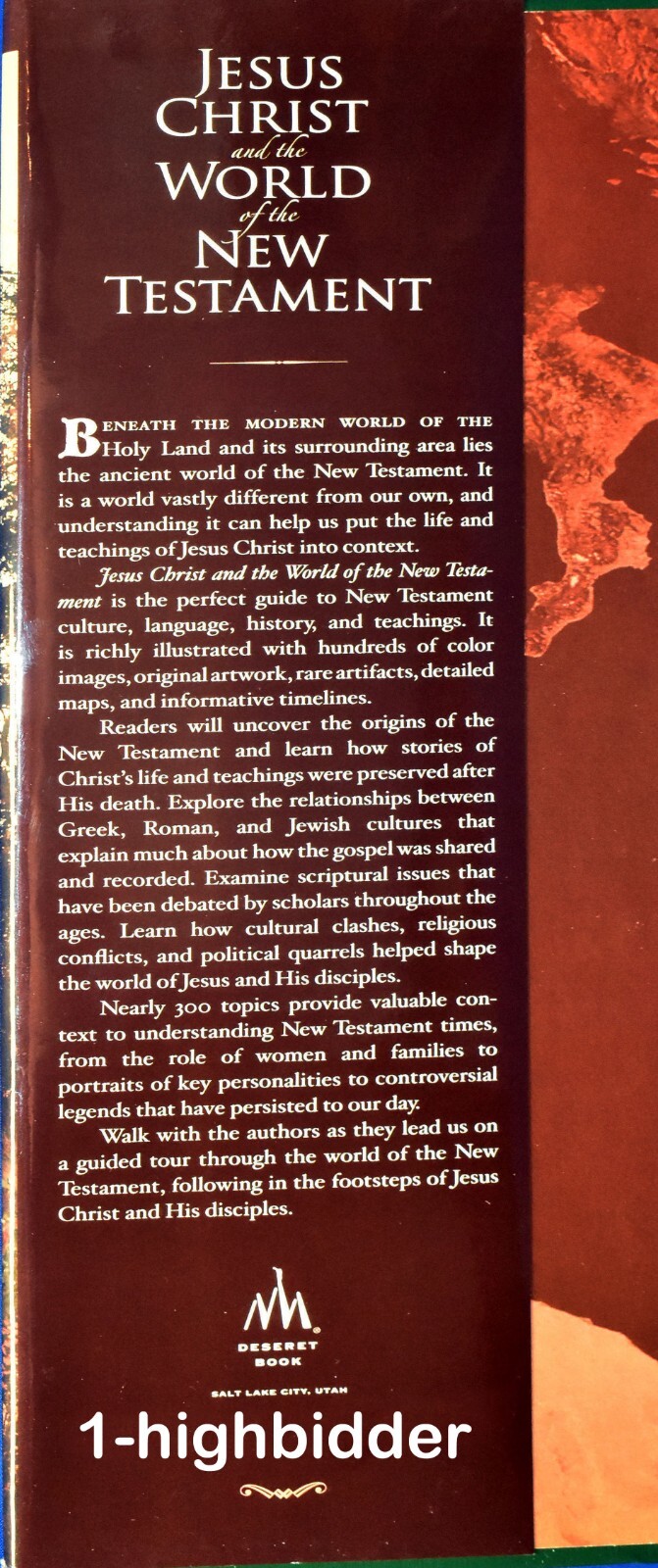 Jesus Christ and the World of the New Testament 1st Ed HCDJ Holzapfel Mormon LDS