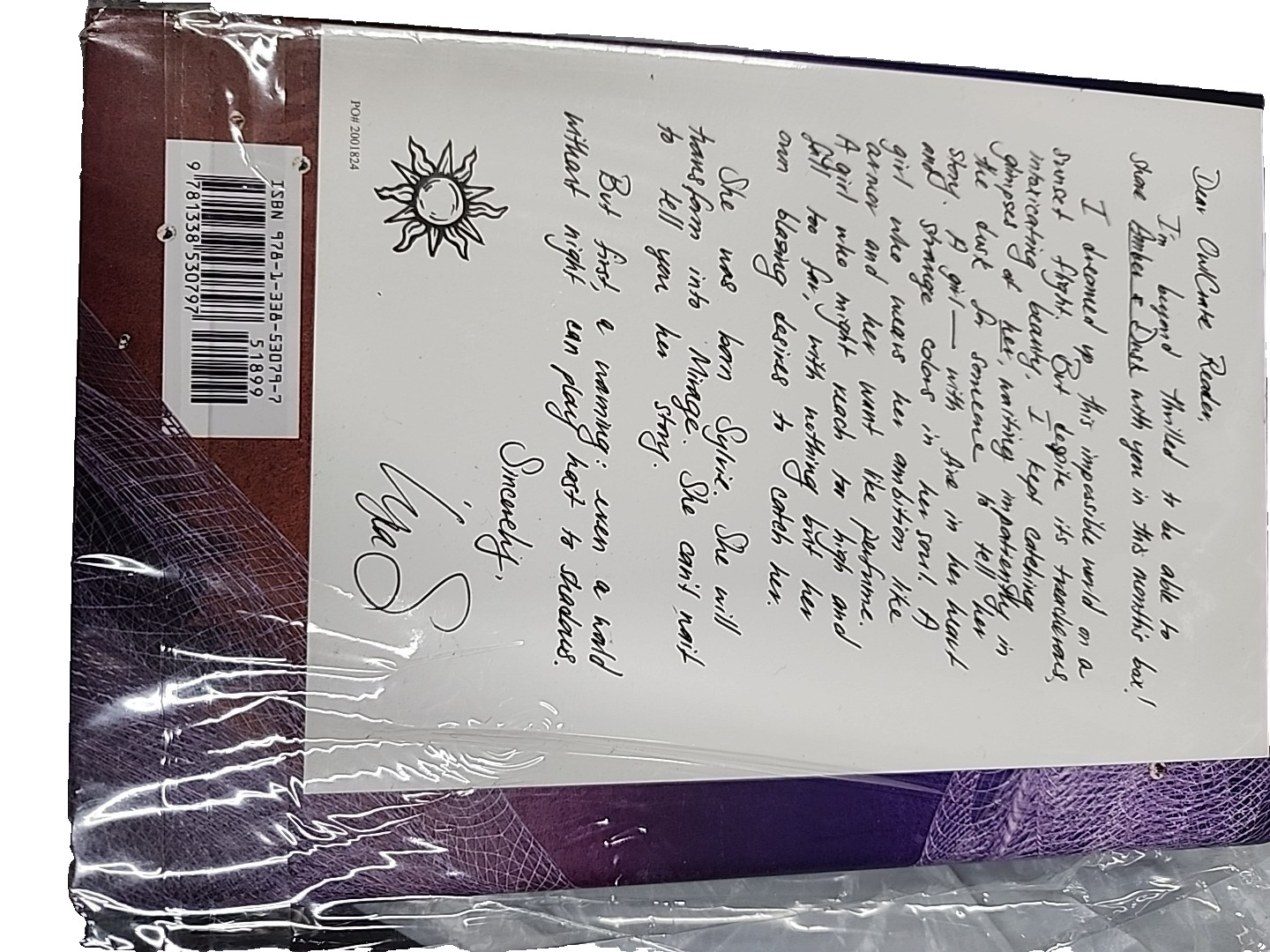 Owlcrate Exclusive ~Signed & Sealed ~Amber & Dusk ~By Lyra Selene ~HC ~DJ