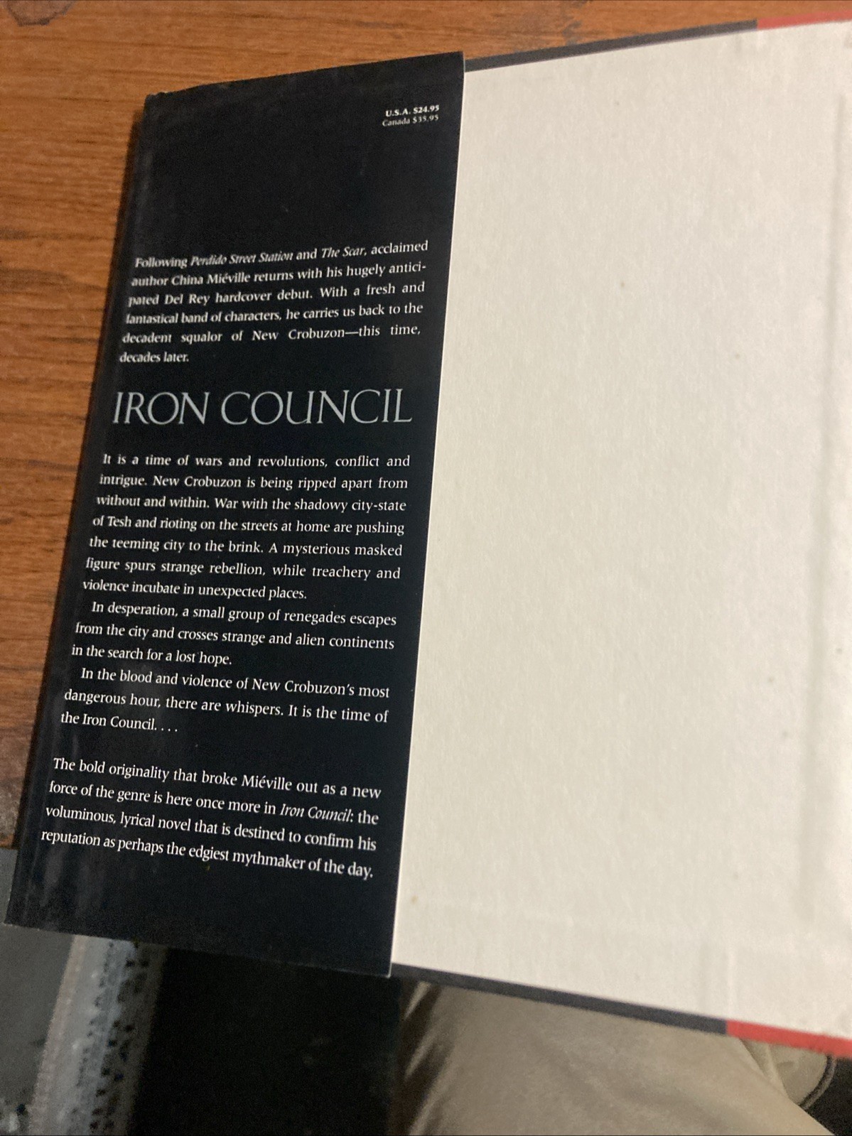 Iron Council by China Miéville Hardcover Limited Signed