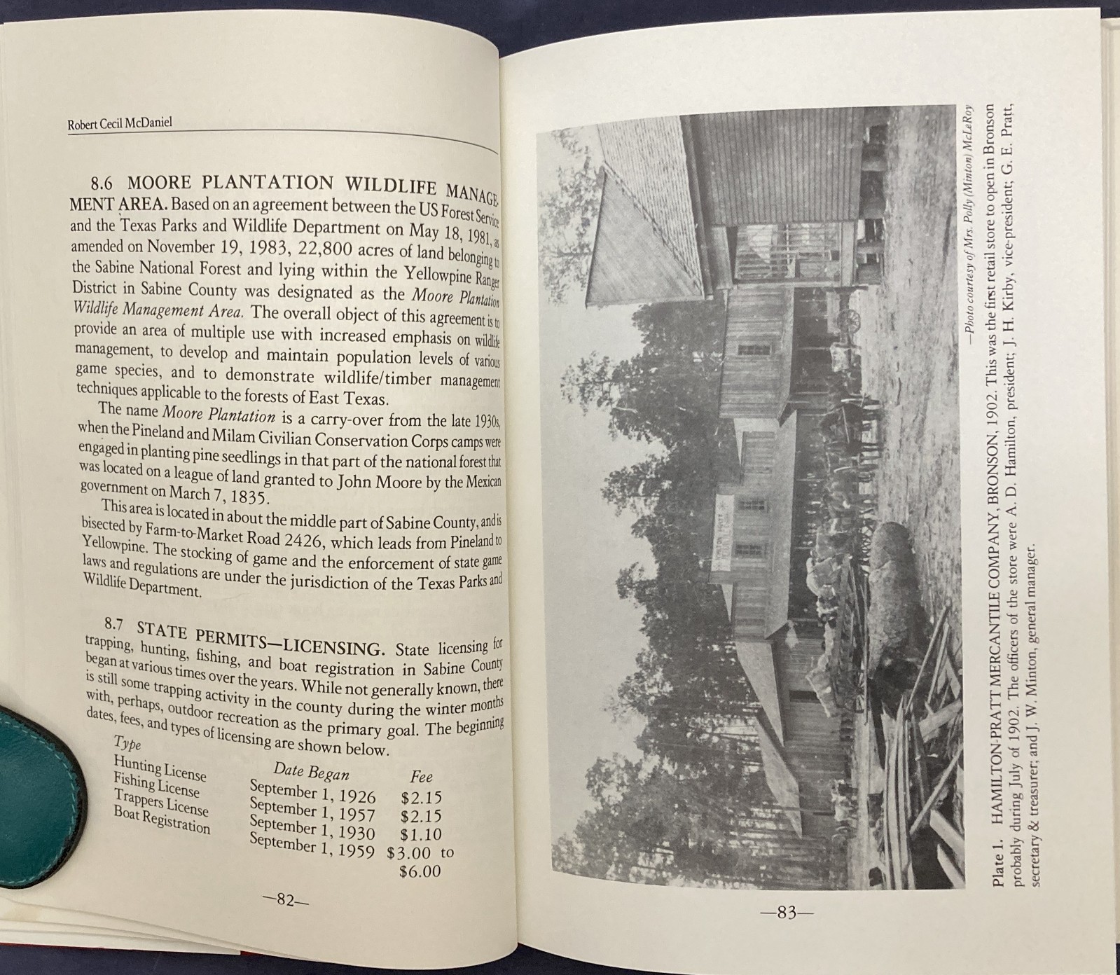 Sabine County, TX: The First 150 Years (1836-1986), McDaniel, 1987,HB,VG, 260618